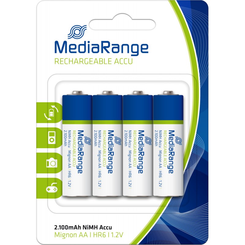 Baterija punjiva 1.2V LR06 MR 2100mAh Media Range 1/4