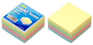 Samolepljive poruke 75x75 400l pastel 4boje
