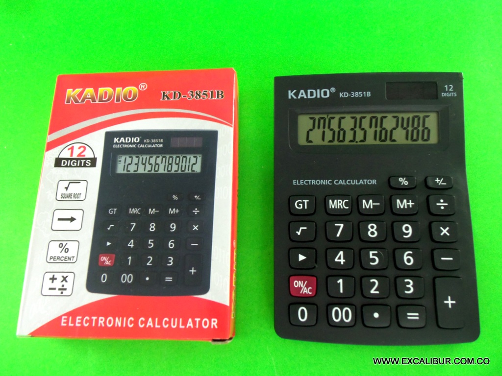 Kalkulator Kadio 3851B 12cif.145*103