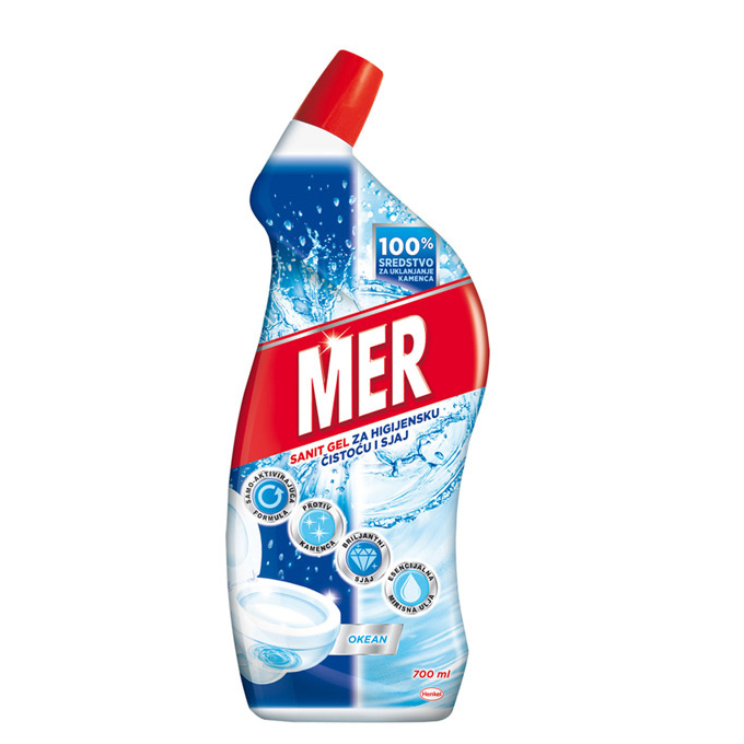 Sanitar BREF MER WC gel 700ml